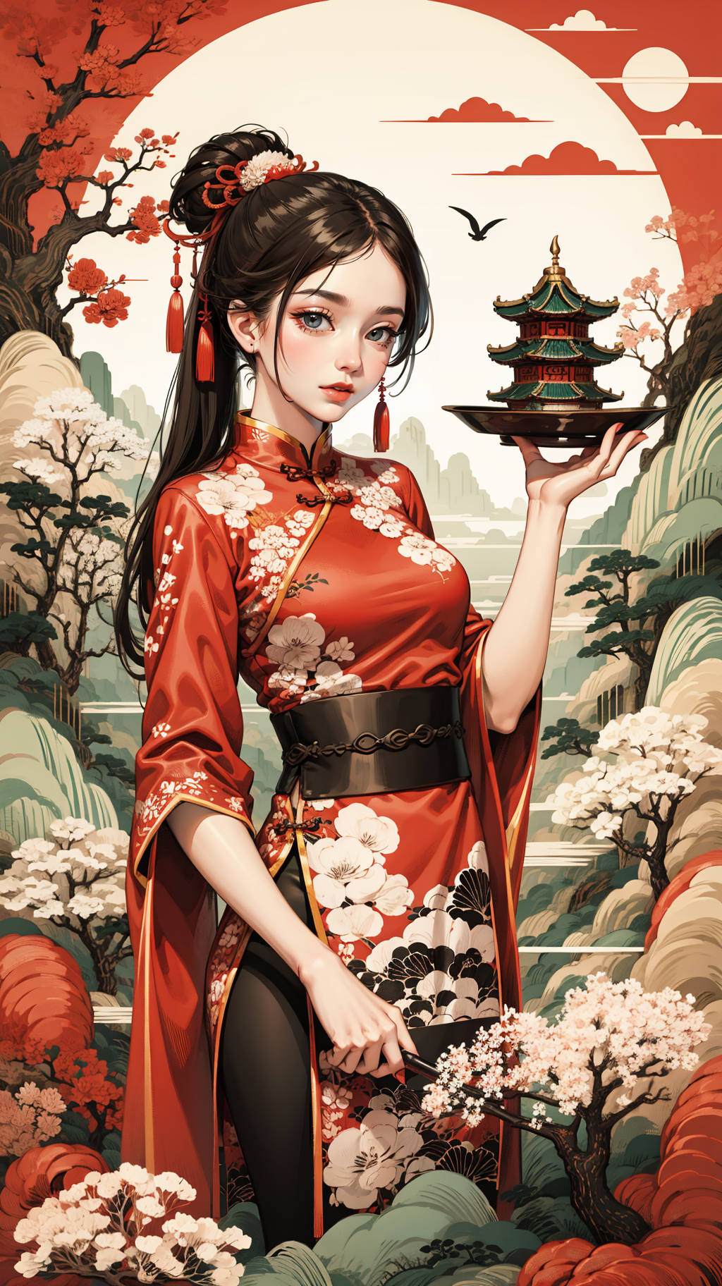 28370-3381149758-_lora_插画_0.9_,chinese ink painting style,1girl,chinese cheongsam,.png